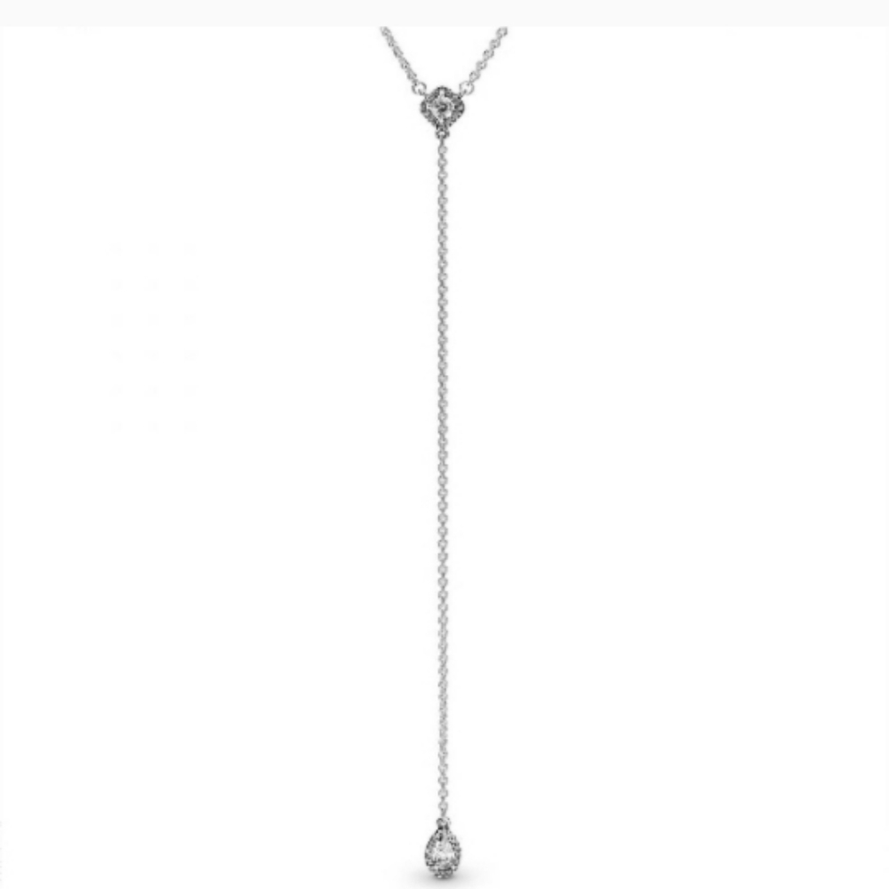 Pandora diamond drop necklace